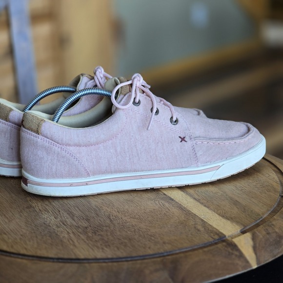 Twisted X Kicks Pink Womens Size 9.5 Medium Loafer Moccasin Cruiser - Picture 4 of 10